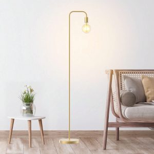 Industrial Standing Arched Floor Lamp And Bulb Included US A Type Plug(110-127V)