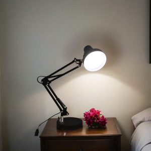 LED Architect Desk Lamp - Adjustable Black Metal With Powder Coating Finish 1