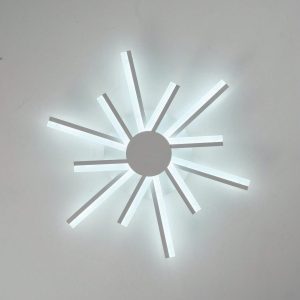 Sputnik Shape Flush Mount Ceiling Lamp Integrated LED Ceiling Light Fixture White