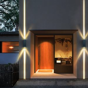 1 Pack LIGHT Outdoor LED Beam Minimalist Wall Light With Dual Up/Down LED Lights Outside Wall Lights Ideal For Patio, Garden, And Porch Lighting