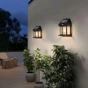 New Solar Induction Lamp Household Wall Light Entrance Door Villa Home Balcony Light Control Wall Light Light Motion Sensing Wall Light Lightning Protection Electric Light Solar Charging Wall Light Light